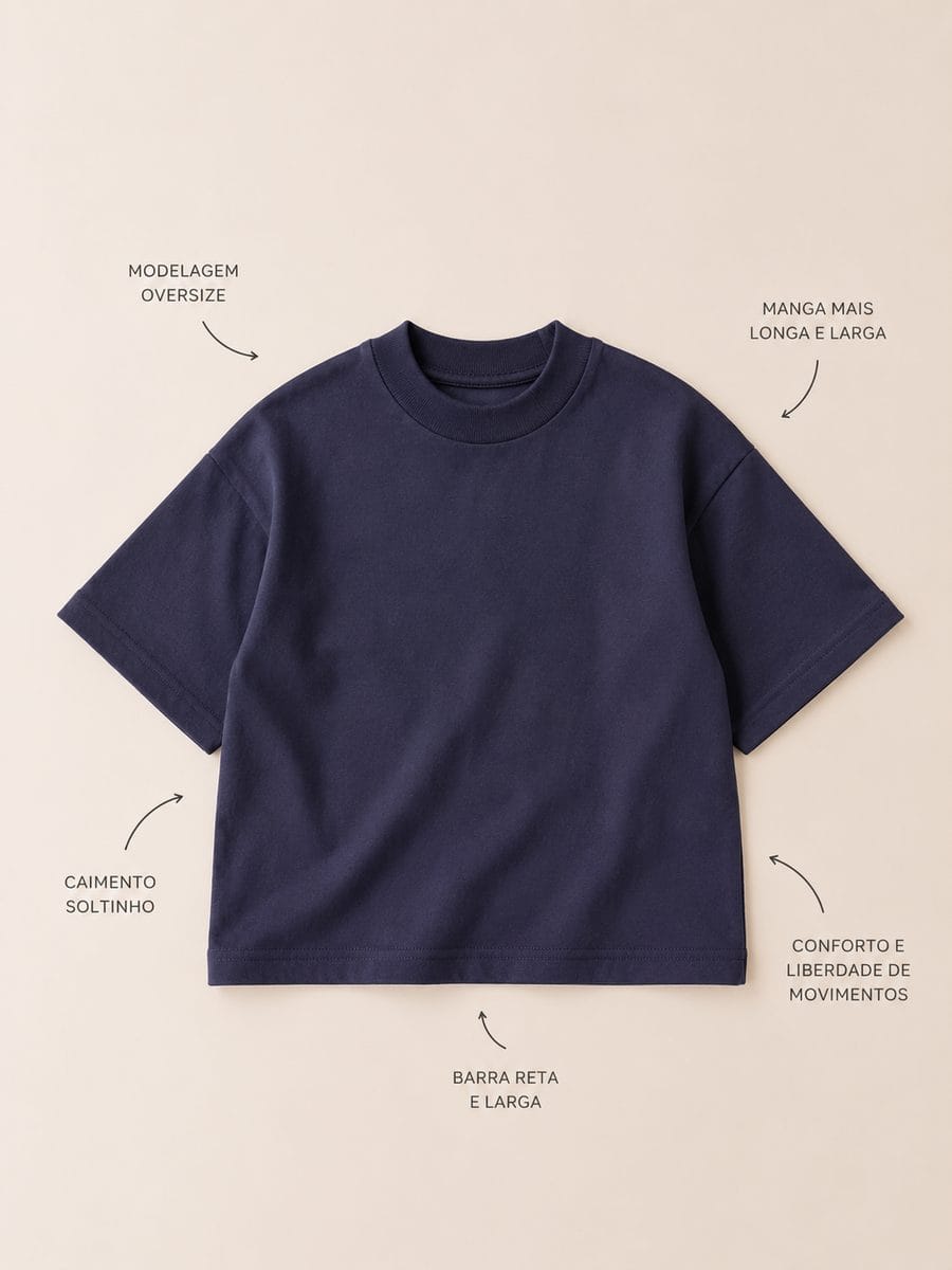 Camisa Oversize infantil