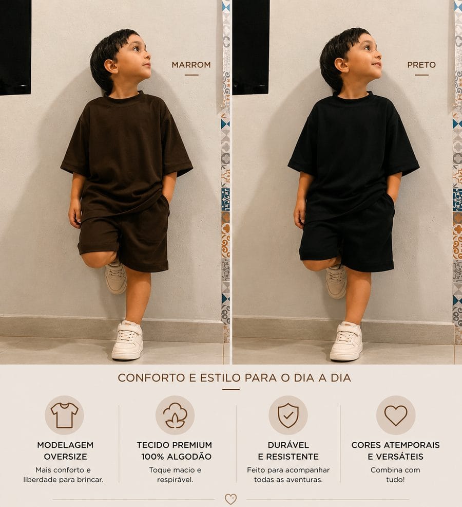 Conjunto Oversize infantil